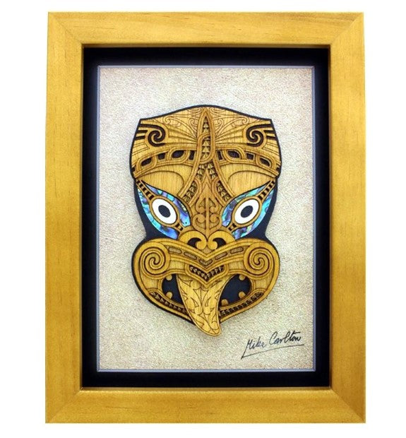 Large Framed Maori Design Art - Wheku - Aeon Giftware