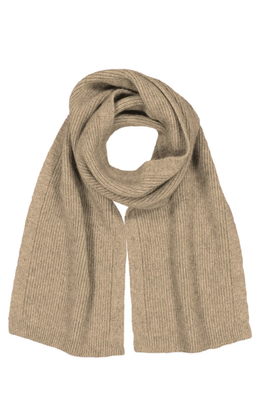 Possum Merino Fine Rib Scarf - McDonald New Zealand