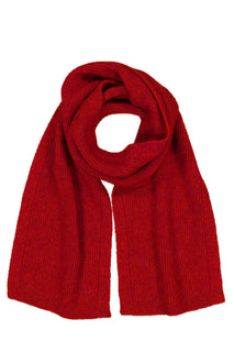 Possum Merino Fine Rib Scarf - McDonald New Zealand