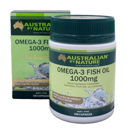 Omega-3 Fish Oil 1000mg - Australian by Nature - 100 Capsules