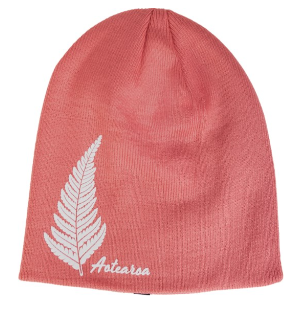 Flock Fern Beanie - Parrs - Dusty Pink colour