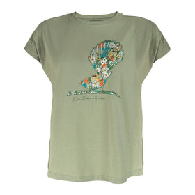 Floral Fantail Ladies Tee  - The Derek Corp Ltd