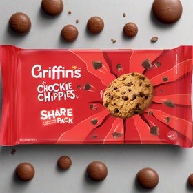 Cookie Bear Chocolate Chippies Twin Pack - Griffin's - 320g