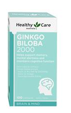 Healthy Care Ginkgo Biloba 2000 - 100 Capsules