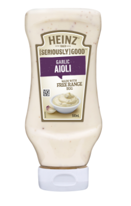 Seriously Good Garlic Aioli - Heinz - 500g