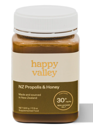 Creamed NZ Propolis Honey - Happy Valley - 500g