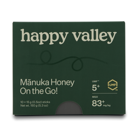 UMF 5+ Manuka Honey On-the-Go 15g - Happy Valley - 10 sachets
