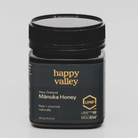 New Zealand Active/UMF 15+ Manuka Honey - Happy Valley - 250g