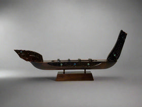 War Canoe - Small 250mm On Stand - Native Woodcraft