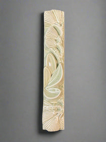Wall Long Oblong Pohutukawa Flowers Ceramic Art - Bob Steiner