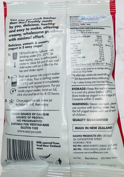 Natural Unsweetened Yogurt Powder - Easiyo - 140g