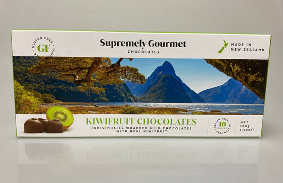 Kiwifruit Chocolates 10 Piece - Supremely Gourmet -  100g