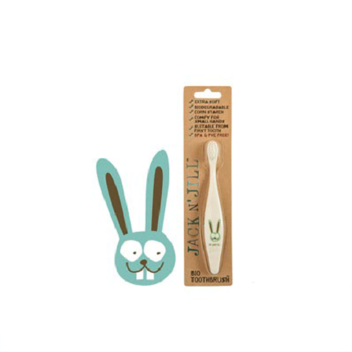 Biodegradable & Compostable Toothbrush Bunny - Jack N' Jill