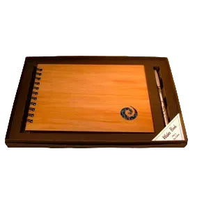 Memory Book & Pen Set With Paua Koru - Amazin Wood