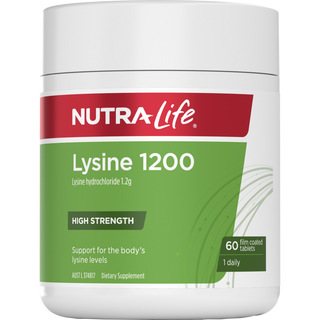 Lysine 1200mg - Nutra Life - 60tabs