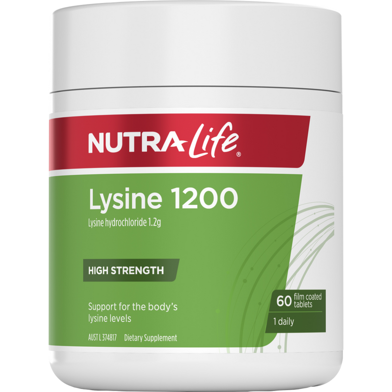 Lysine 1200mg - Nutra Life - 60tabs