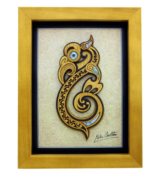 Large Framed Maori Design Art - Te Manaia - Aeon Giftware