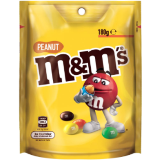 M&M's Peanut Milk Chocolate - Mars Chocolate Australia - 180g