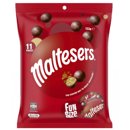 Maltesers Milk Chocolates Share Pack - Mars Chocolate Australia - 132g/ 11pieces