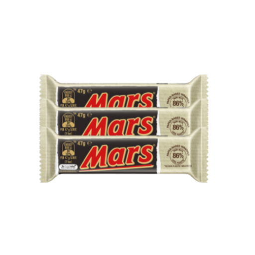 Mars Chocolate Bar (Pack of 3) - Mars Chocolate Australia - 47g x 3