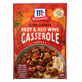 Slow Cookers Recipe Base Beef & Red Wine Casserole - McCormick - 40g