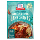 Slow Cookers Recipe Base Garlic & Herb Lamb Shanks - McCormick -  40g