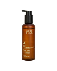 Manuka Honey Facial Wash 180ml - with Aloe Vera - Wild Ferns