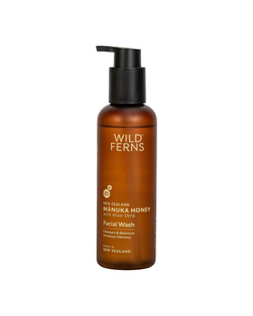 Manuka Honey Facial Wash 180ml - with Aloe Vera - Wild Ferns