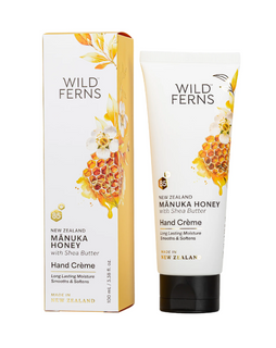 Manuka Honey Hand Creme with Shea Butter - Wild Ferns - 100ml