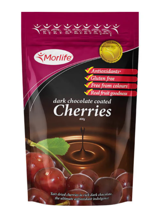 Chocolate Coated Cherries - Morlife - 125g