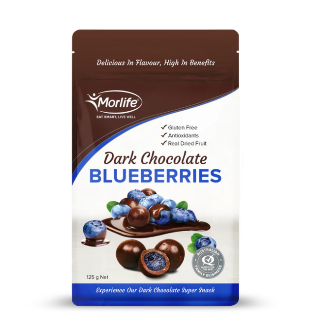 Chocolate Coated Blueberries - Morlife - 125g