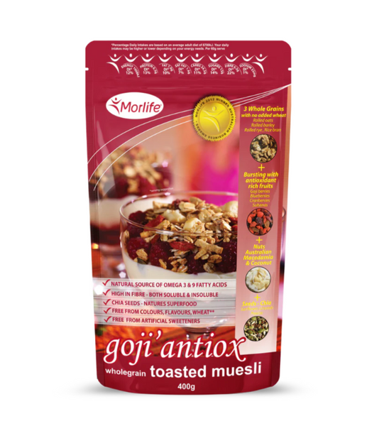 Goji Antiox Wholegrain Toasted Muesli - Morlife - 400g