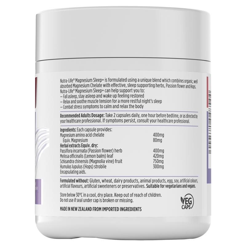 Magnesium Sleep+ - Nutra Life - 60caps