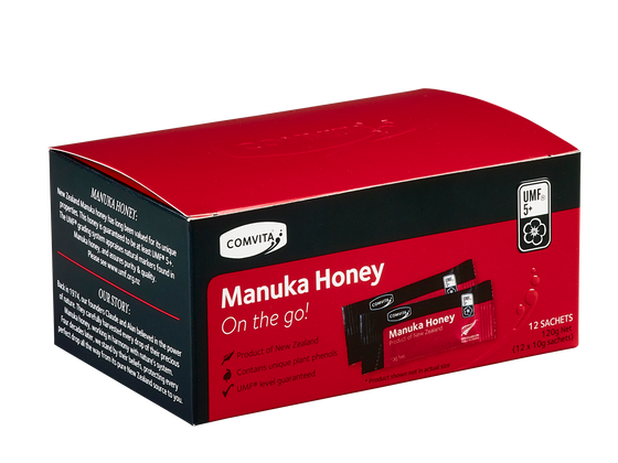 UMF 5+ Manuka Honey  On-the-Go 10g - Comvita - 12 sachets