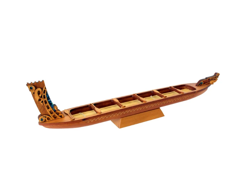 Maori War Canoe Wooden Model - Medium - Aeon Giftware