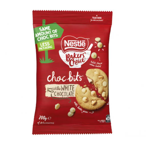 Bakers' Choice White Chocolate Bits - Nestle - 200g