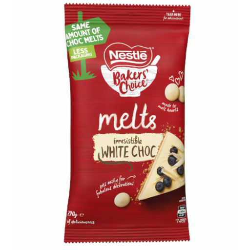 Bakers' Choice White Chocolate Melts - Nestle - 290g