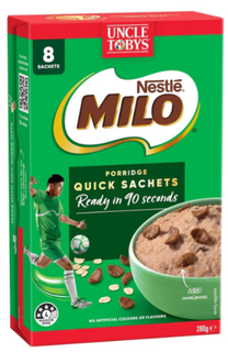 Uncle Toby's Milo Quick Oats [Pack of 8 Sachets] by Nestle - 280g