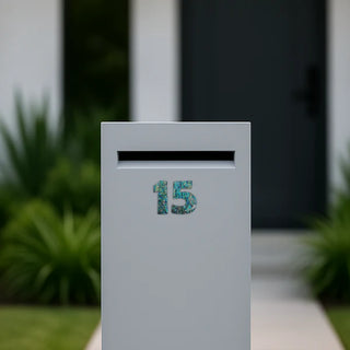 Paua Shell Numbers - Ocean Shell Studios