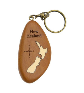 Wooden Keychain Rings - NZ Souvenirs - Aeon Giftware