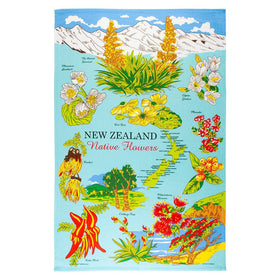 Native Flowers Tea Towel (49 x 76cm) - The Derek Corp Ltd