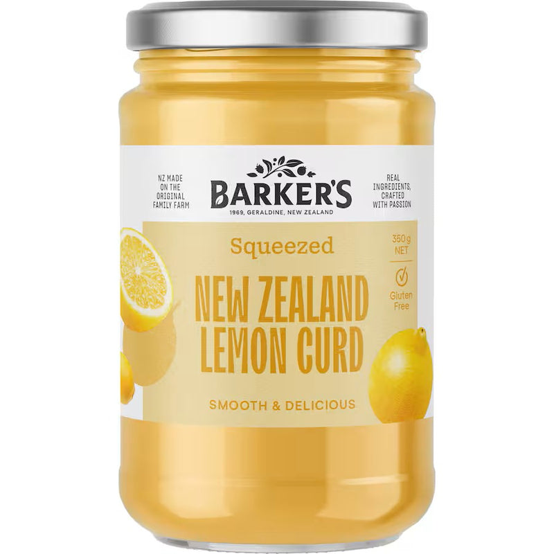 New Zealand Squeezed Lemon Curd - Barker's - 350g