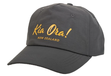 Nylon Hat Kia Ora - Parrs - Grey colour