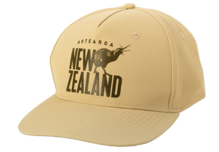 Nylon Hat Kiwi & NZ - Parrs - Sand colour
