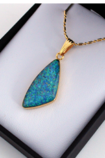 Aurora Opal Pendant boxed