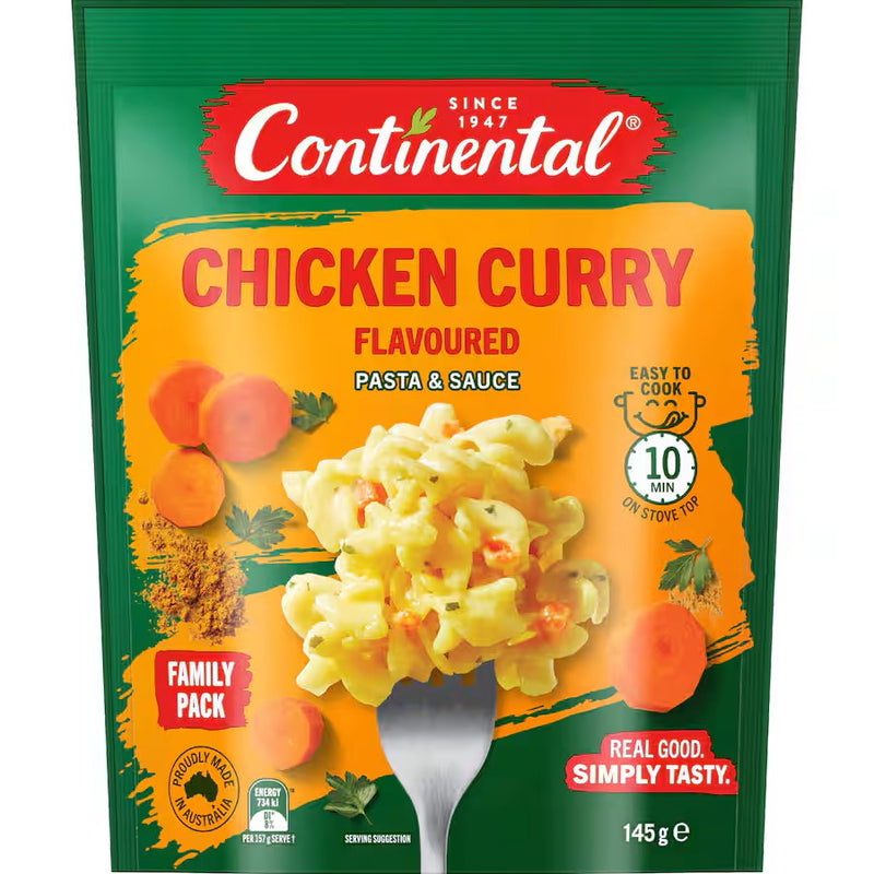Pasta & Sauce Chicken Curry - Continental - 145g
