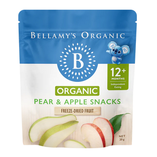 Pear & Apple Snacks 12+Months by Bellamy's Organic - 20g