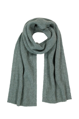 Possum Merino Fine Rib Scarf - McDonald New Zealand
