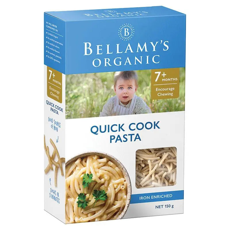 Quick Cook Pasta 7+Months by Bellamy's Organic - 150g