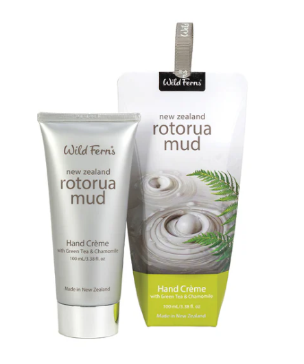 Rotorua Mud Hand Creme With Green Tea & Chamomile - Wild Ferns - 100ml